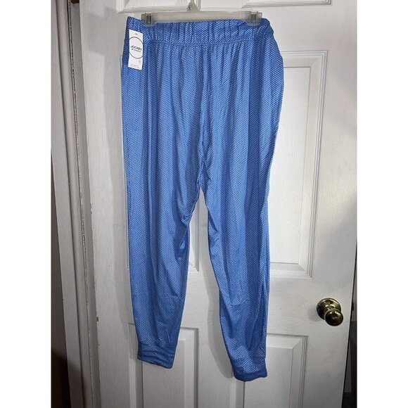 NWT JOCKEY Better Basics Womens Blue Dots Microfiber Lounge Pants Sz L - Picture 5 of 9